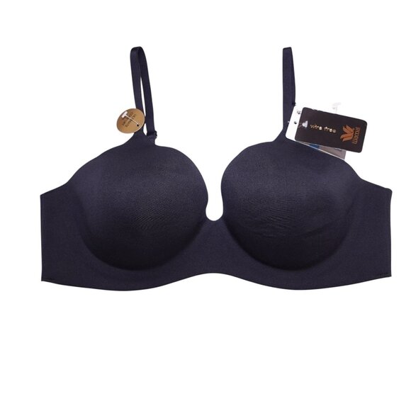 NWT Wacoal Ultimate Comfort First Wire Free Contour Bra Sz 34C Black 856339 - Picture 2 of 6
